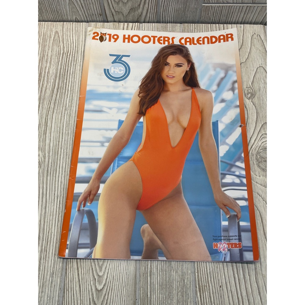 2019 Hooters Calendar 35th Anniversary Collectible Swimsuit Wall Calendar HC35